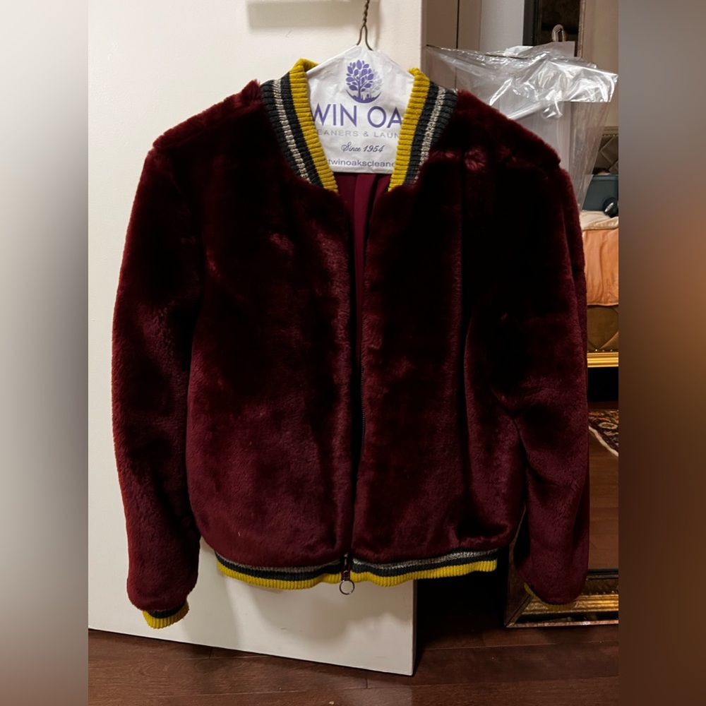 Beautiful Fur Barber Bomber Jacket